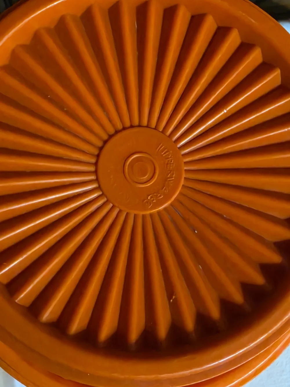 Tupperware Orange Decorative Storage Canisters